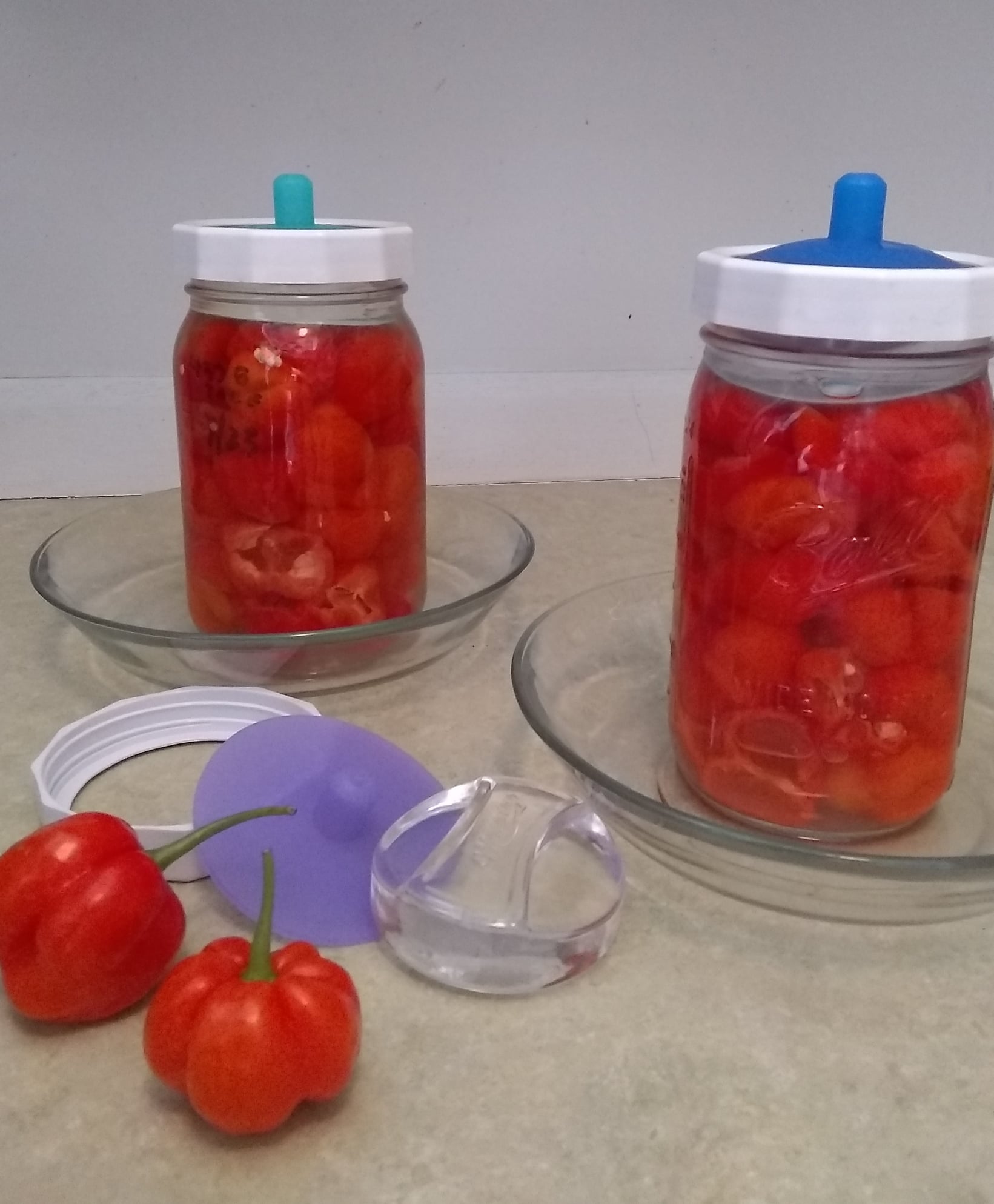 Pickled pimento peppers